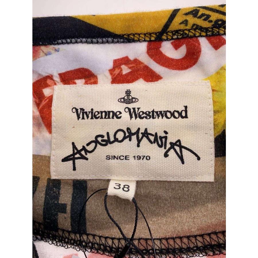 Vivienne Westwood◇Tシャツ/38/コットン/BLK/花柄/anglomania