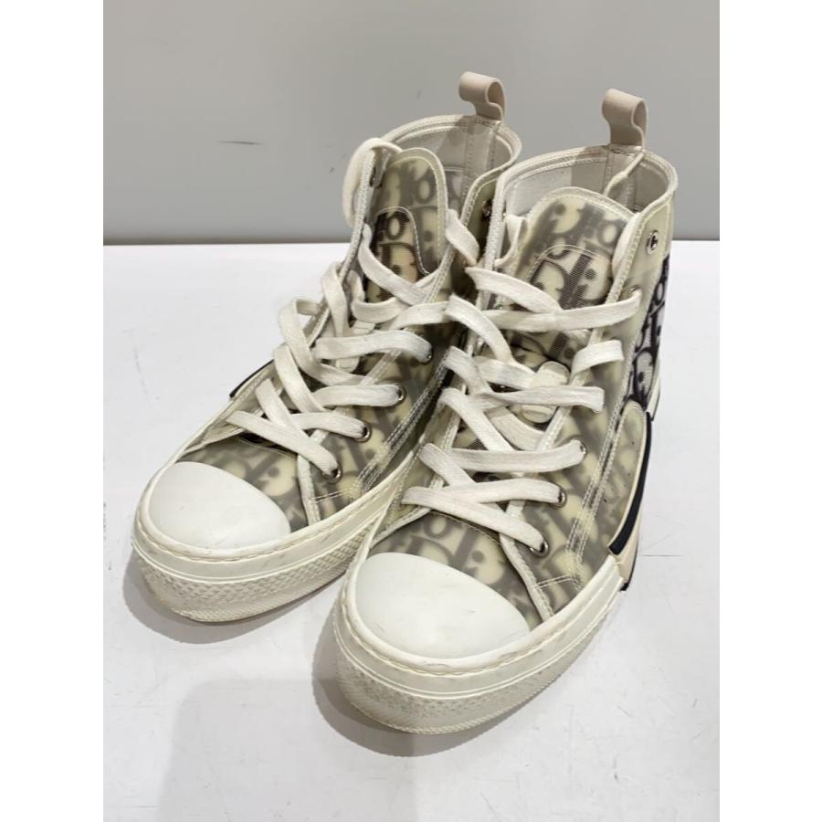 Christian Dior◆ハイカットスニーカー/38/WHT/b23
