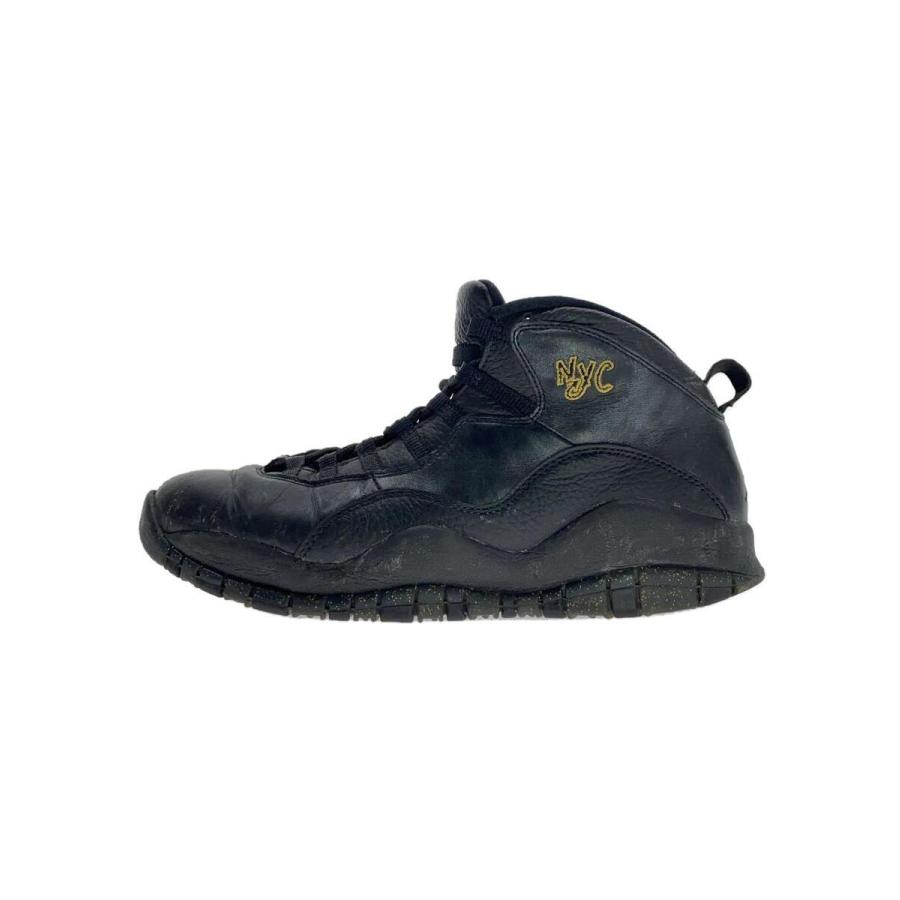 NIKE◇AIR JORDAN 10 RETRO/エアジョーダンレトロ/ブラック/310805-012 