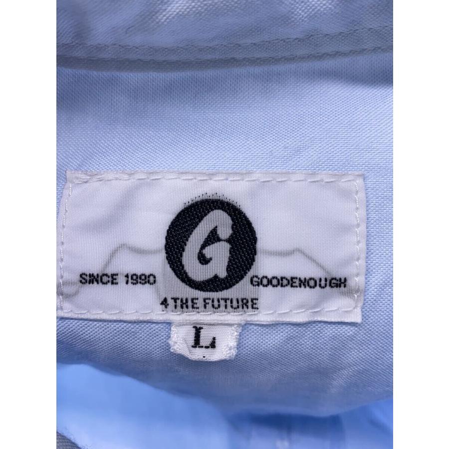 GOOD ENOUGH 長袖シャツ GOOD ENOUGH◇長袖シャツ/L/コットン/BLU/BDシャツ/ロゴ刺繍