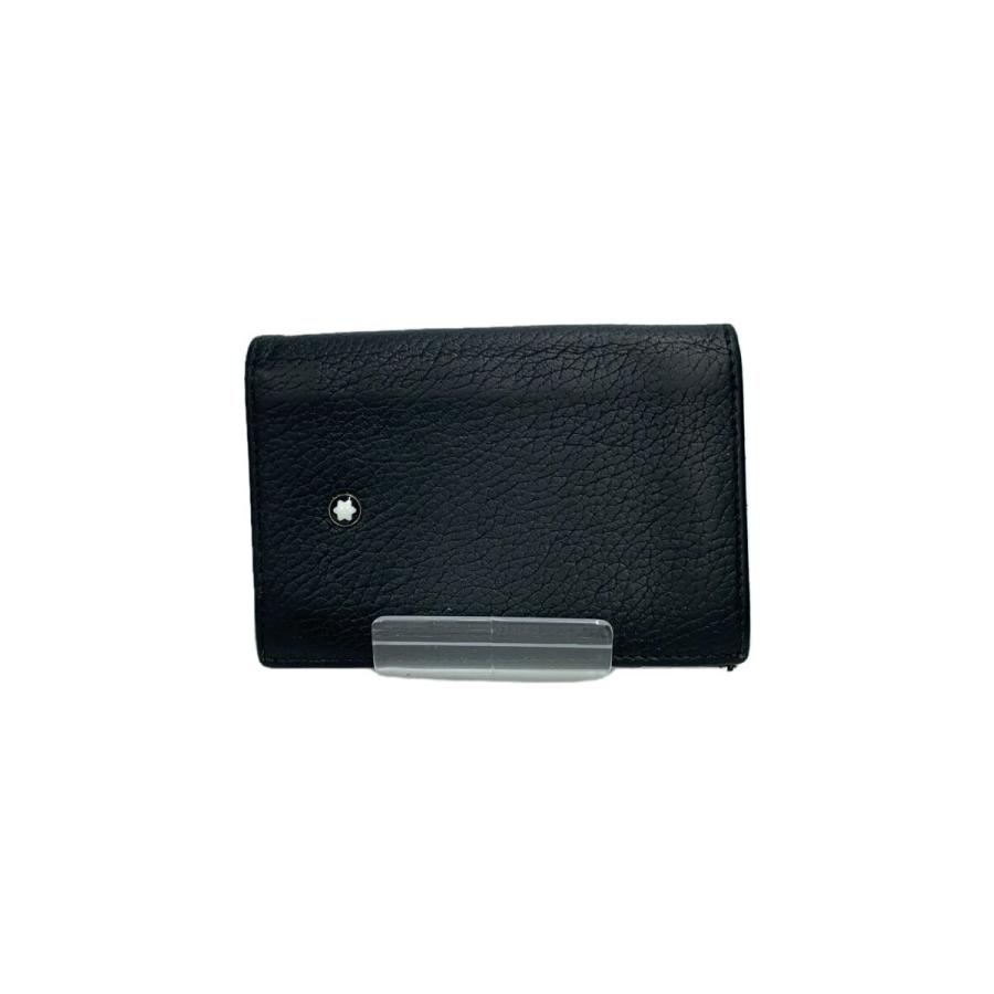 MONTBLANC◇カードケース/レザー/BLK/無地/メンズ/名刺入れ : セカンド