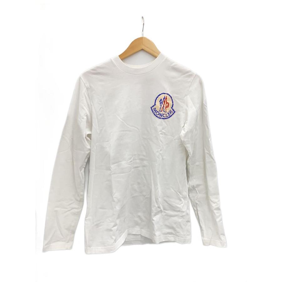 正規品☆美品☆MONCLER 長袖Tシャツ ホワイトXS MONCLER ホワイト 長袖シャツ XS モンクレール ロンT MONCLER 長袖T