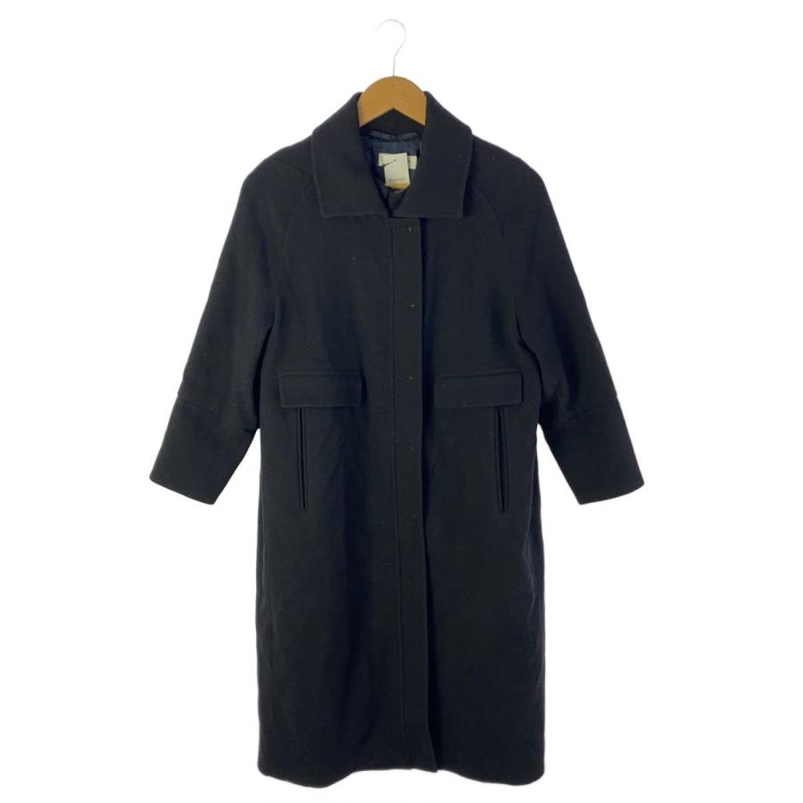 DRIES VAN NOTEN ウール ステンカラーコート 黒 DRIES VAN NOTEN◇ステンカラーコート/36/ウール/BLK/ブラック