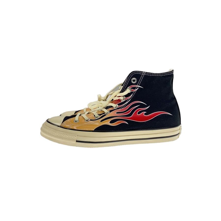 CONVERSE◇ハイカットスニーカー/27.5cm/黒/ブラック/ファイヤー