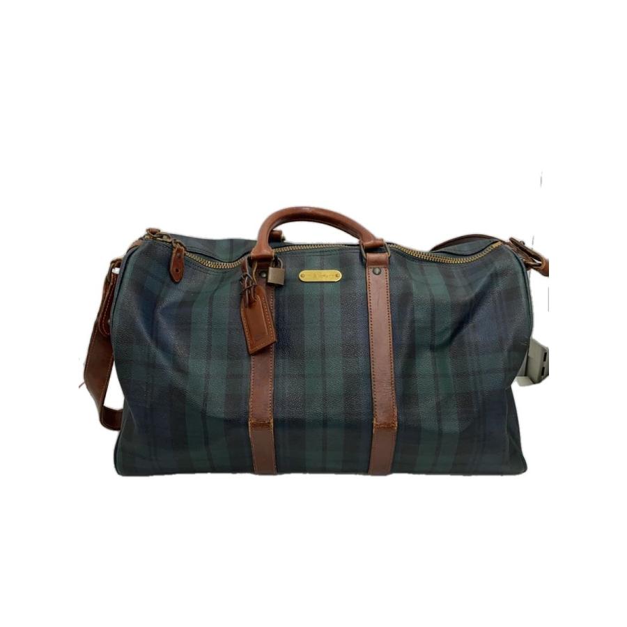 Ralph Lauren ボストンバッグ チェック柄 RALPH LAUREN◇ボストンバッグ/--/GRN/チェック// : セカンド