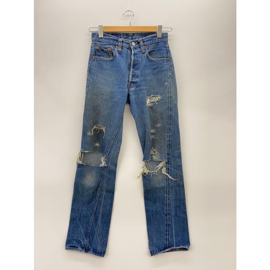 Levi's◇70s/VT/501/66後期/実寸W27/デニム/インディゴ/ダメージ多
