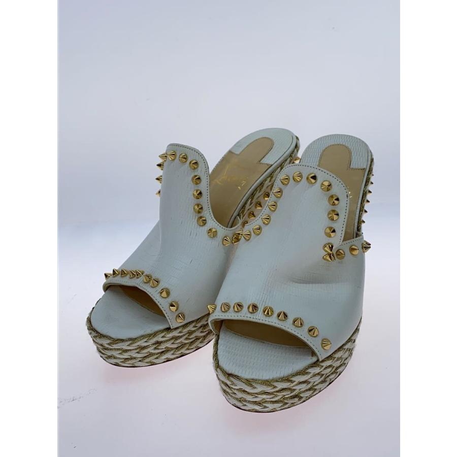 新品 クリスチャンルブタン サンダル 37 Christian Louboutin◇サンダル/37/WHT/レザー : セカンド