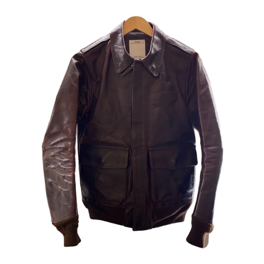 visvim◇レザージャケット・ブルゾン/1/馬革/BRW/無地/VS0002021