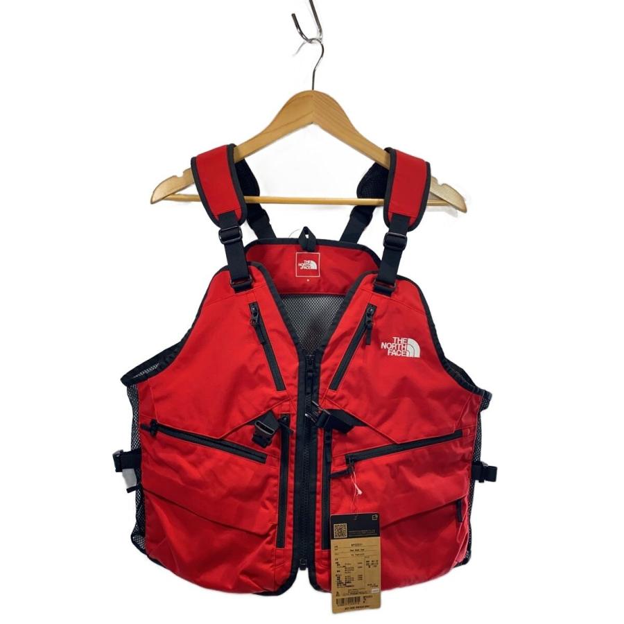 THE NORTH FACE◇GEAR MESH VEST_ギアメッシュベスト/M/ナイロン/RED