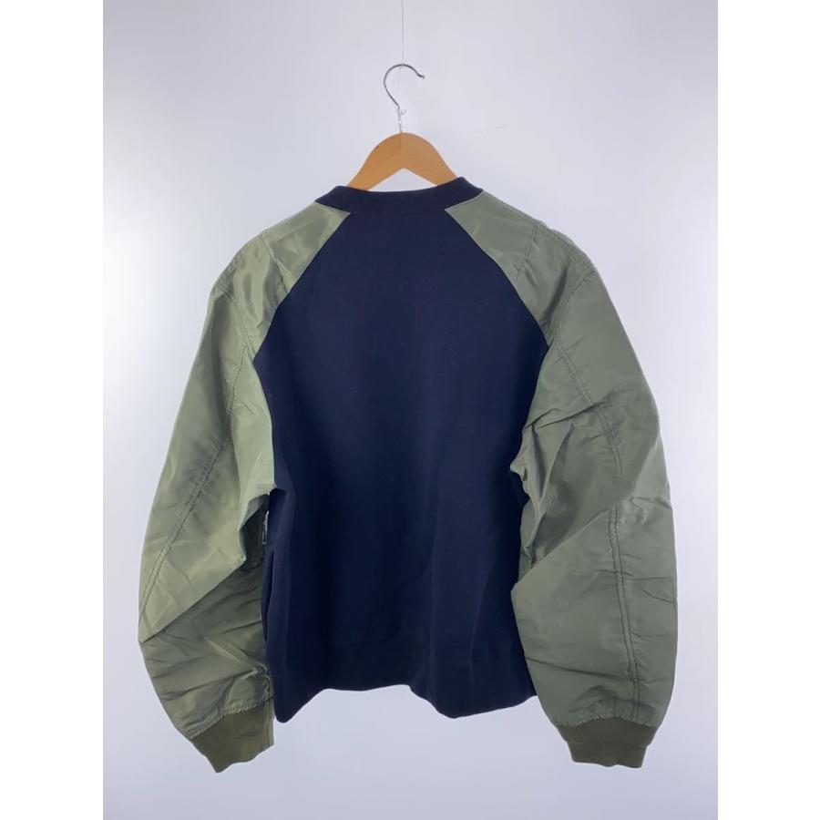 sacai◇25ss/Sponge Sweat Pullover/スウェット/3/コットン/NVY sacai◇25ss/Sponge Sweat Pullover/スウェット/3/コットン/NVY