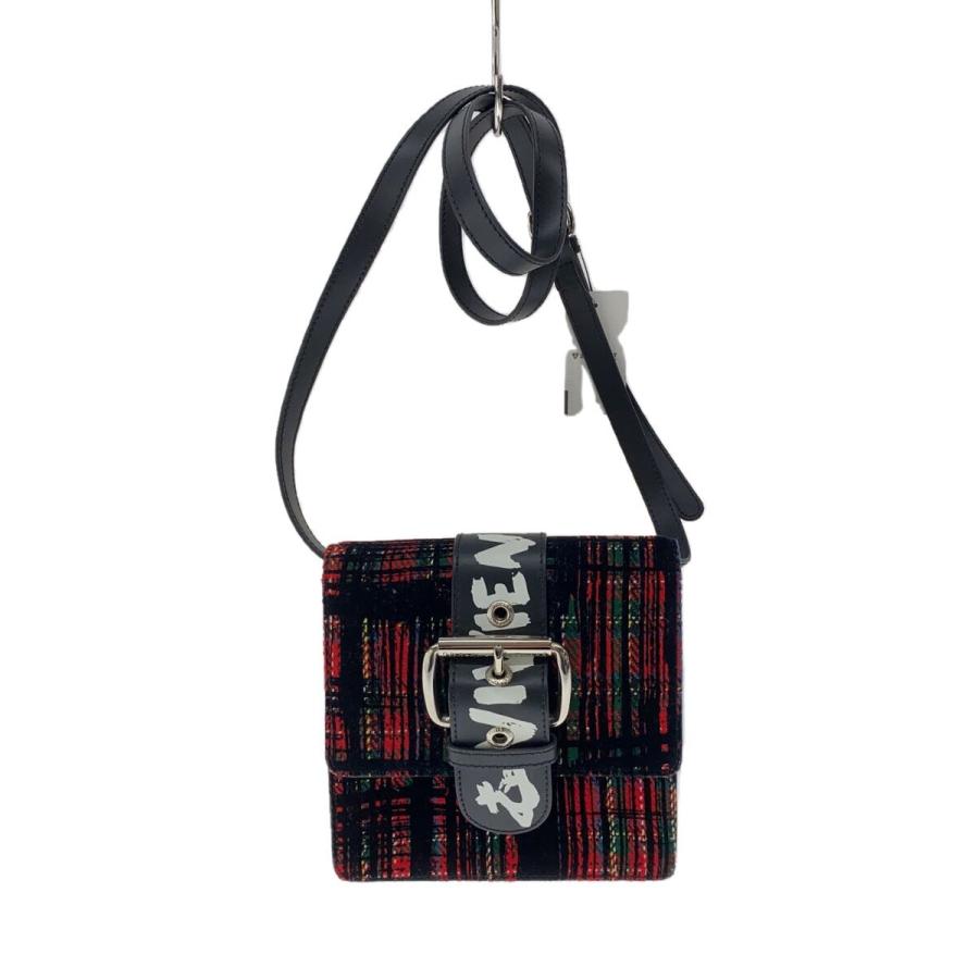 vivienne westwood ショルダーバッグチェック Vivienne Westwood◇ショルダーバッグ/--/RED/チェック : セカンド