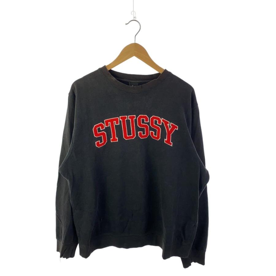 STUSSY◇USA製/スウェット/XL/コットン/BLK : セカンドストリートYahoo