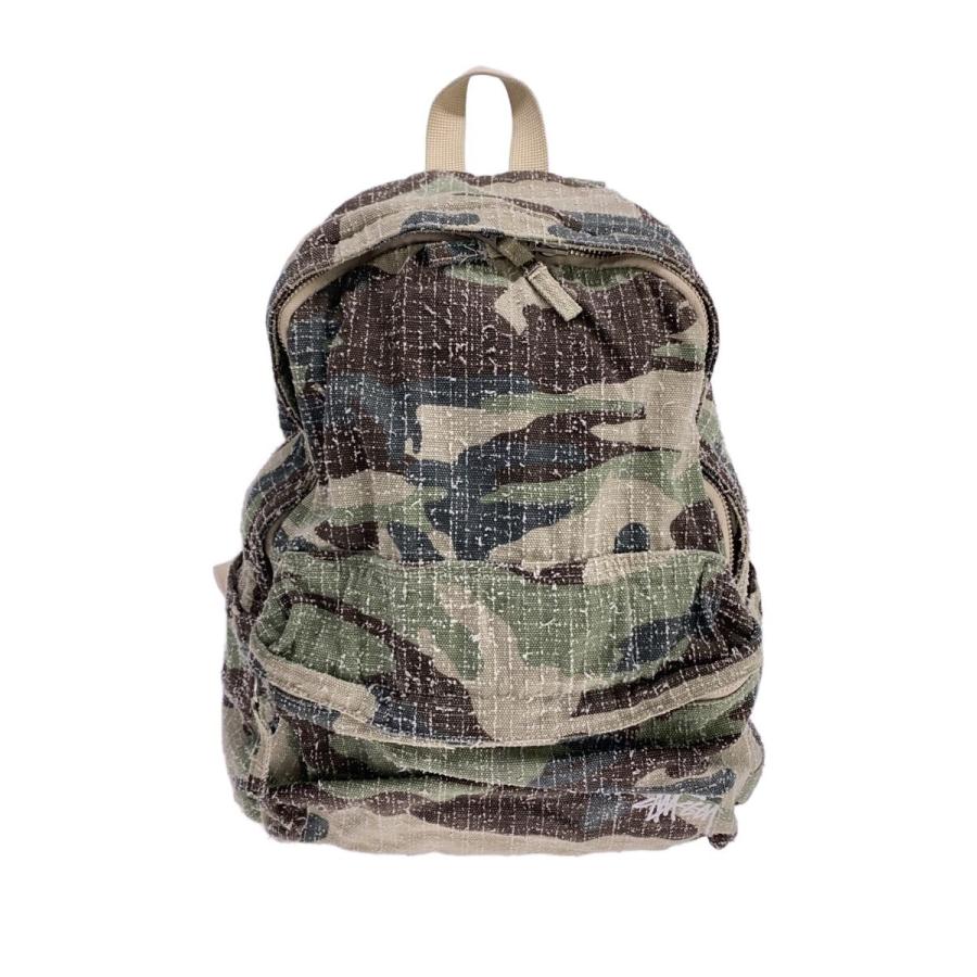 STUSSY◇Needle Punch Backpack Camo/リュック/ゴアテックス/KHK