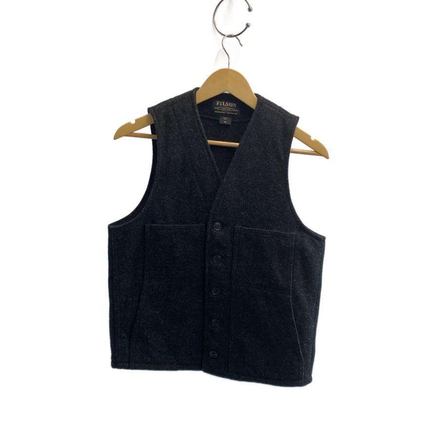 FILSON◇MACKINAW WOOL VEST/USA製/ベスト/XS/ウール/GRY/8047-45