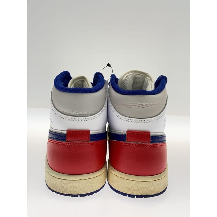 NIKE◇AIR JORDAN 1 MID_エアジョーダン ミッド/26cm/BLU// : セカンド 