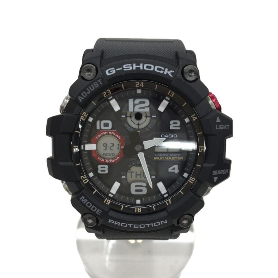 CASIO◇5561/箱・説明書有/ソーラー腕時計/デジアナ/ラバー/BLK/BLK