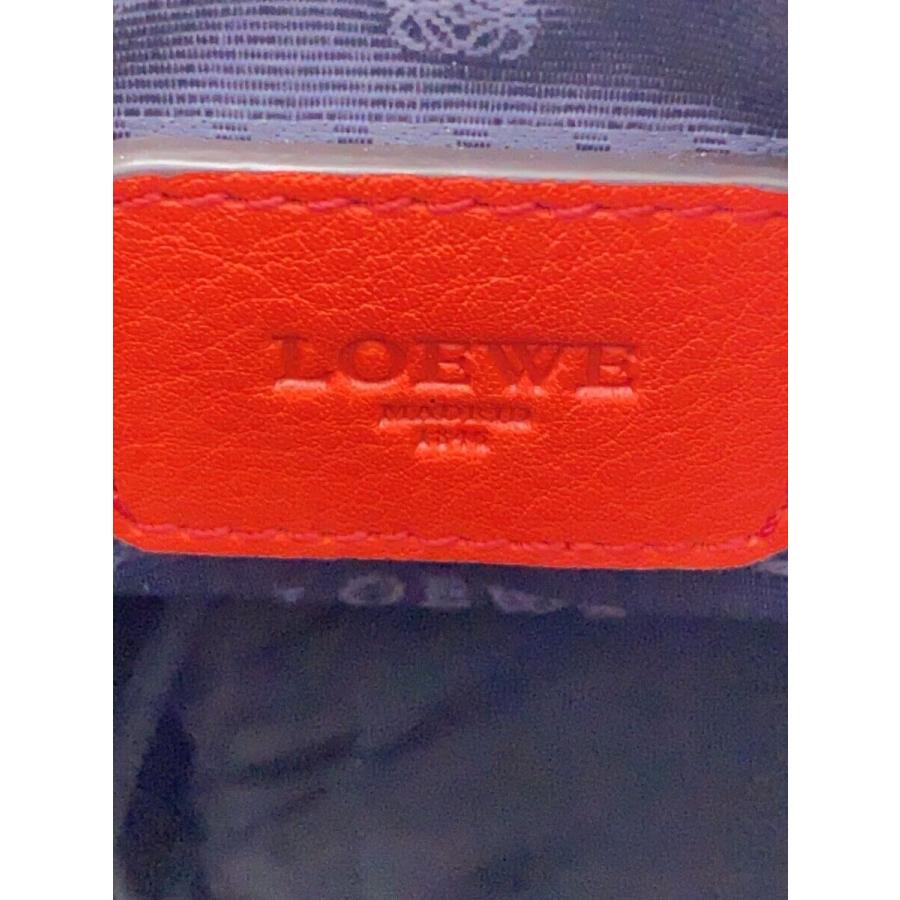 LOEWE◇ヘリテージ/トートバッグ/トートバッグ/レザー/レッド