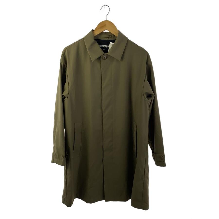 NEIGHBORHOOD◇BALCOLLAR COAT/S/ポリエステル/KHK/無地/241SPNH-JKM03