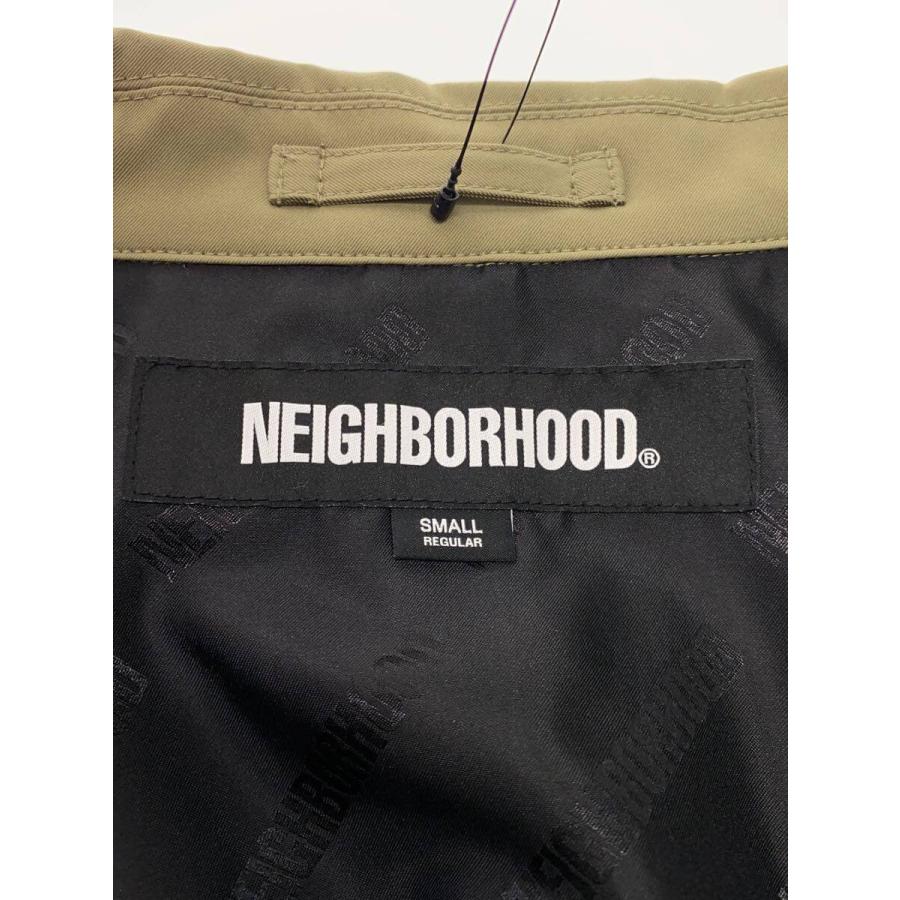 NEIGHBORHOOD◇BALCOLLAR COAT/S/ポリエステル/KHK/無地/241SPNH-JKM03