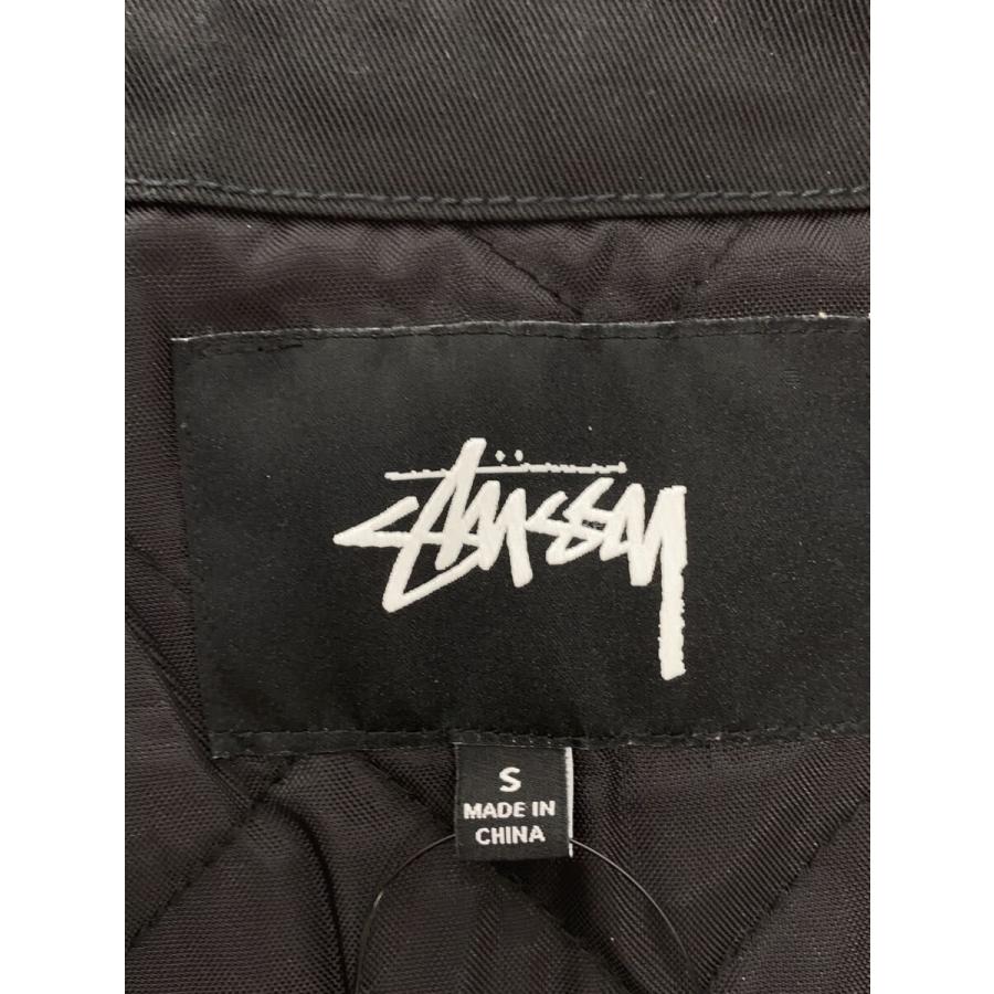 STUSSY◇INSULATED WORK VEST/ベスト/S/ポリエステル/BLK/115535