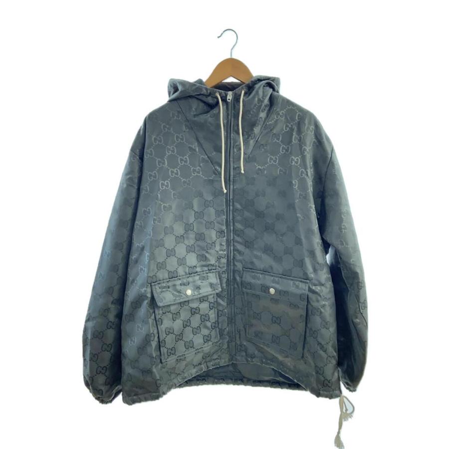 GUCCI◇マウンテンパーカ/50/ナイロン/SLV/総柄/657792 ZAEBN  