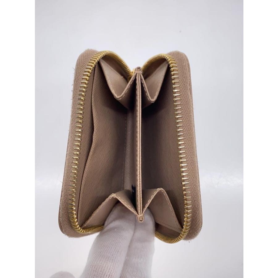PRADA 円形　ケース　ピンクベージュ　小銭入れ PRADA◇コインケース/牛革/PNK/レディース/ピンクベージュ : セカンド