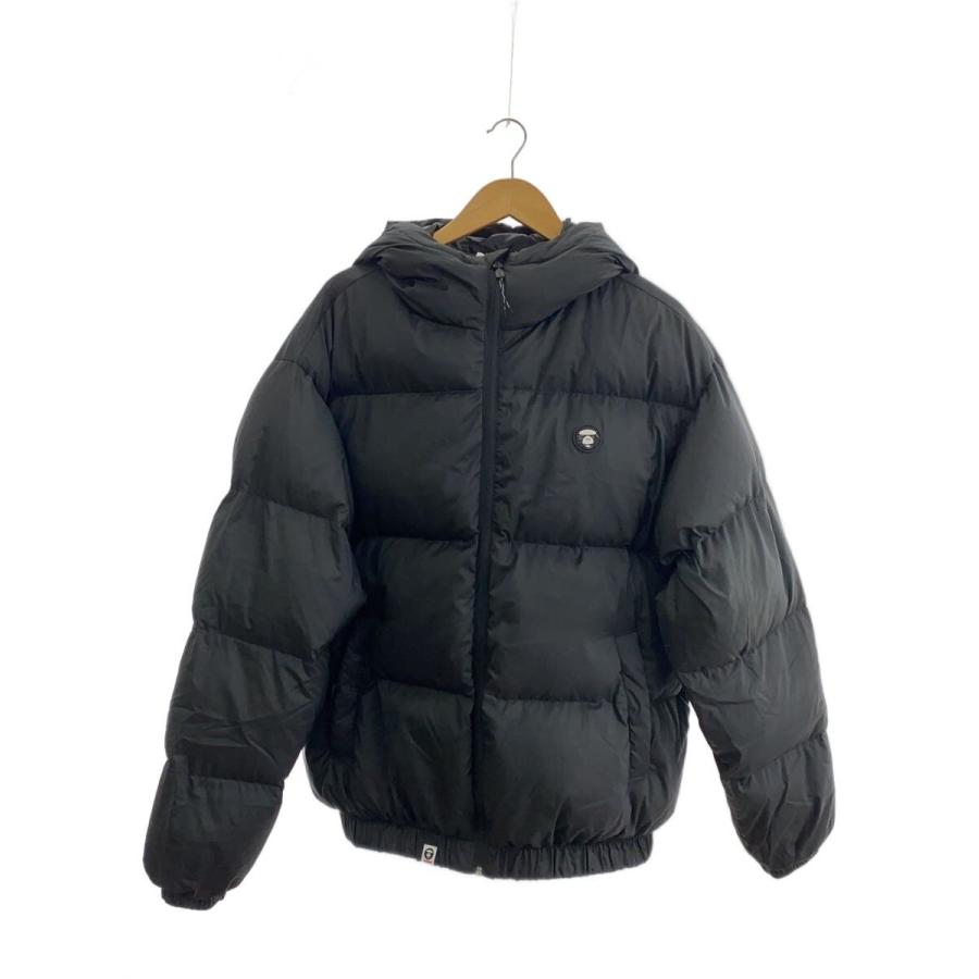 AAPE BY A BATHING APE◇AAPE NOW DOWN JACKET/XL/ポリエステル/BLK