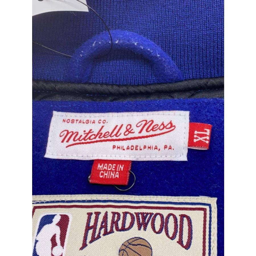 mitchell&ness◇NBA/THE CITY/スタジャン/XL/ウール/BLU : セカンド