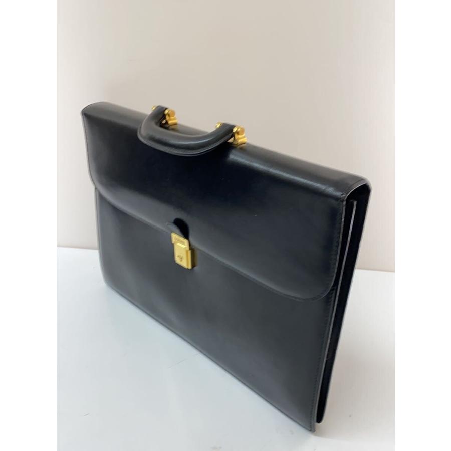 LOEWE◇鍵付き/ブリーフケース/レザー/BLK : セカンドストリートYahoo