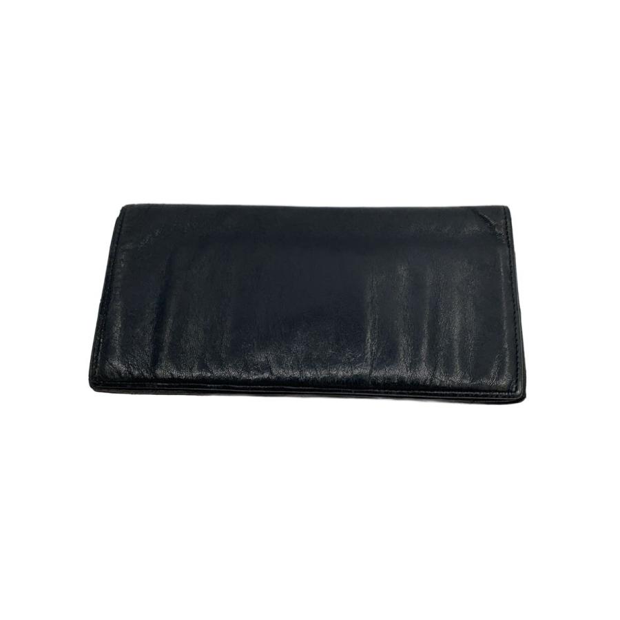ブラックレザー長財布　ロエベ LOEWE◇長財布/レザー/BLK/無地/メンズ// : セカンドストリートYahoo