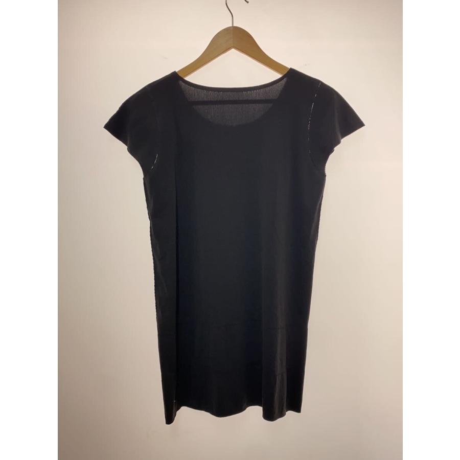 PLEATS PLEASE ISSEY MIYAKE◇半袖カットソー/3/ナイロン/BLK PLEATS PLEASE ISSEY MIYAKE◇半袖カットソー/3/ナイロン/BLK