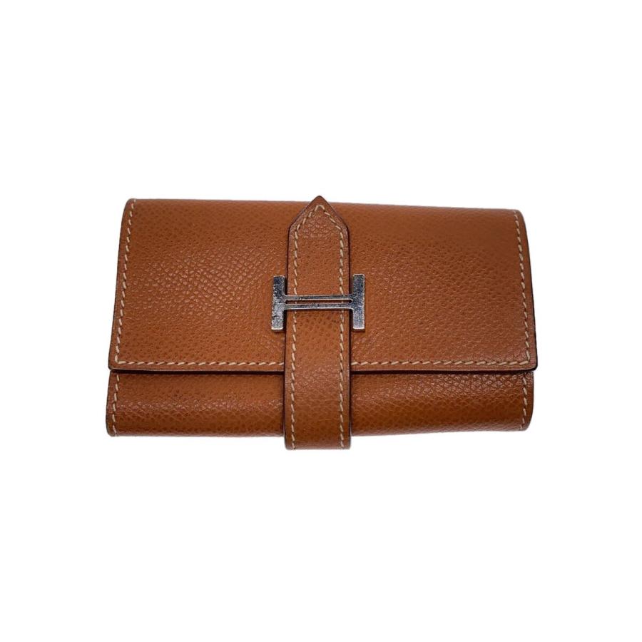 Hermes  エルメス　レザー　キーケース HERMES◇キーケース/レザー/CML/無地/レディース// : セカンド