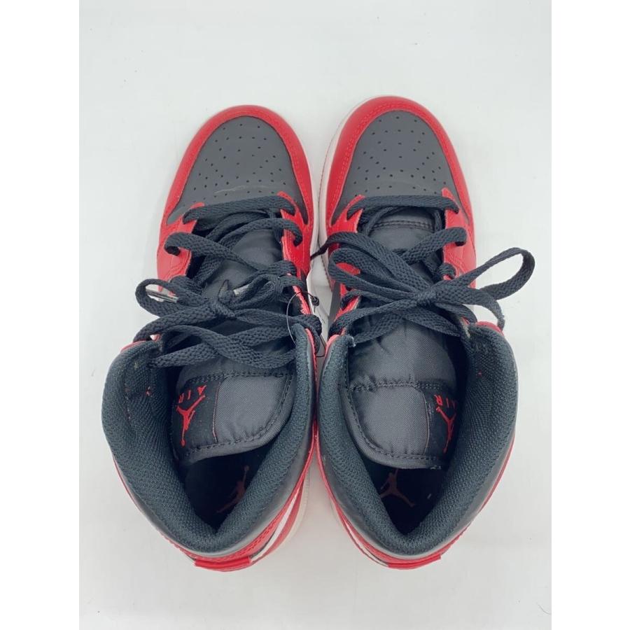 シューズ(男性用) NIKE AIR JORDAN 1 MID(GS) NIKE◇AIR JORDAN 1 MID GS_エア ジョーダン ミッド GS/25cm/RED