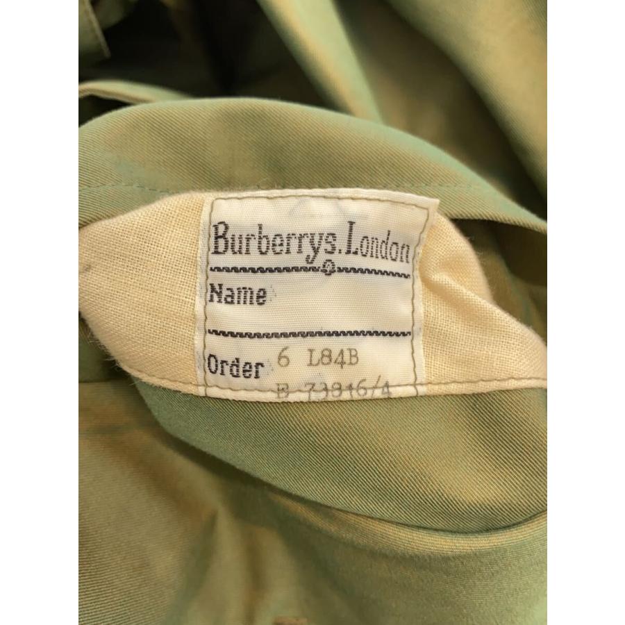 BURBERRYS◇〜80s/トレンチコート/1枚袖/玉虫/擦れ、色褪せ有/コットン