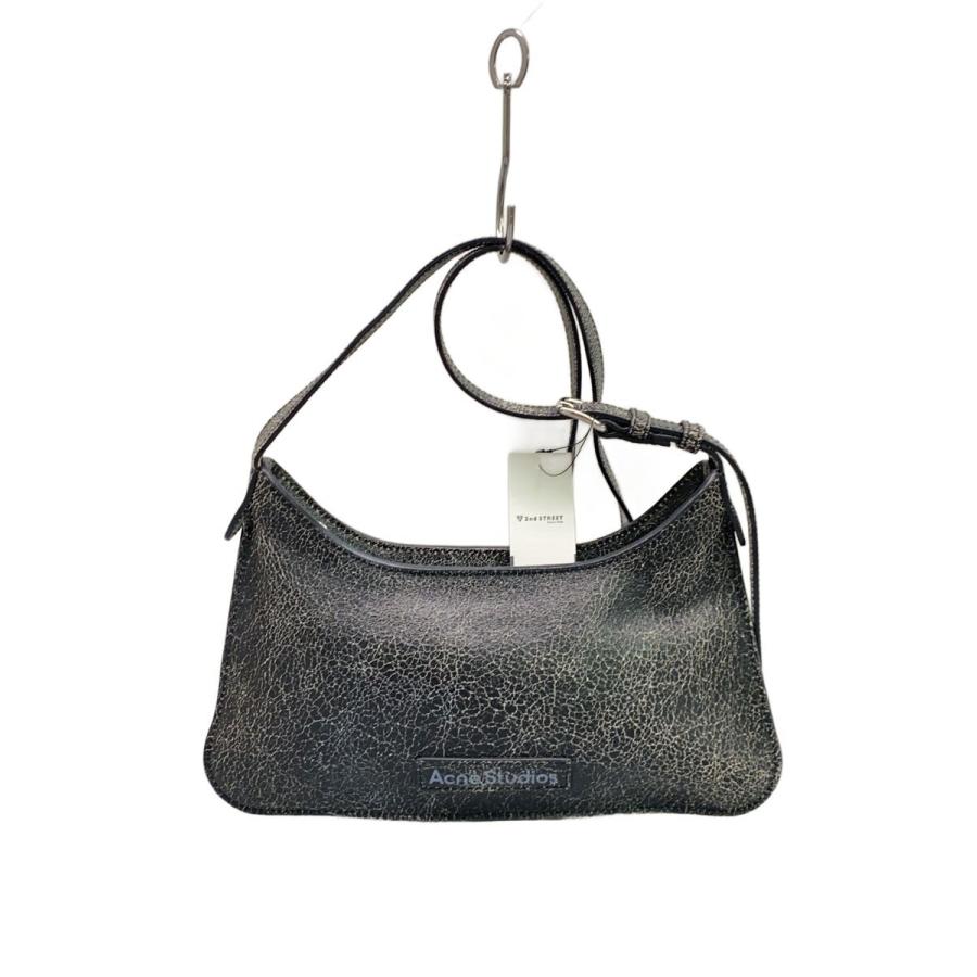 Acne Studios ブラックレザー　ショルダーバッグ Acne Studios(Acne)◇ショルダーバッグ/レザー/BLK// : セカンド
