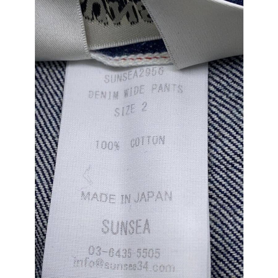 SUNSEA◇DENIM WIDE PANTS/ボトム/2/デニム/IDG/SUNSEA2956 : セカンド