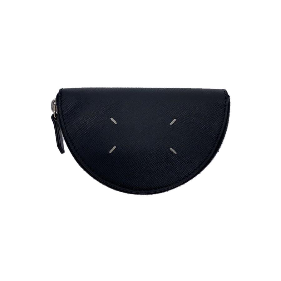 Madison Margiela MICRO HALFMOON POUCH 新品 Maison Margiela◇MICRO HALFMOON POUCH/シワ有/コインケース/レザー