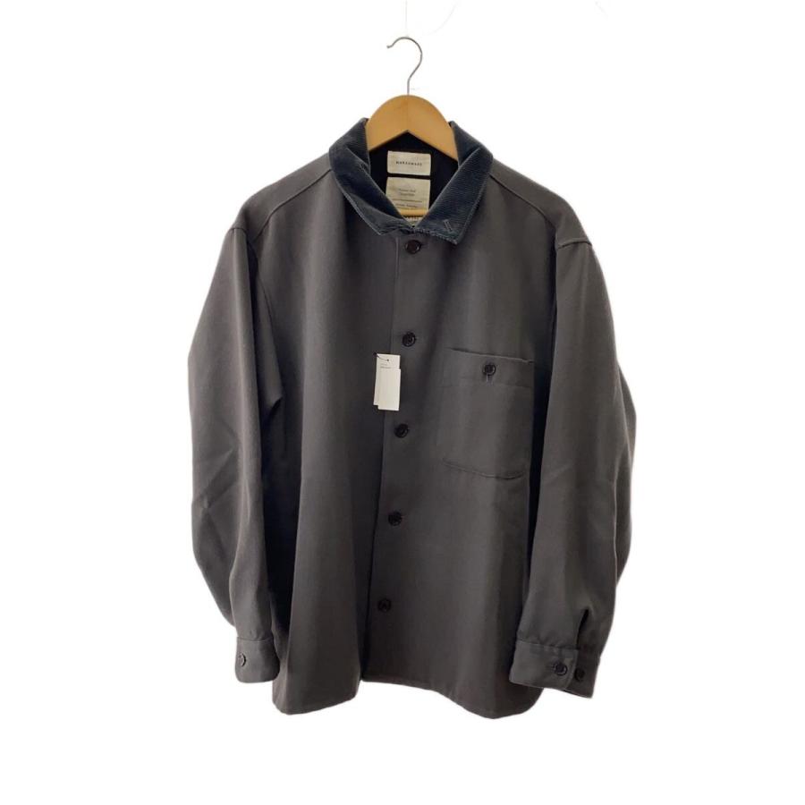 MARKAWARE◇2/32/タキシードクロスウッズマンシャツ/状態考慮/2/ウール 