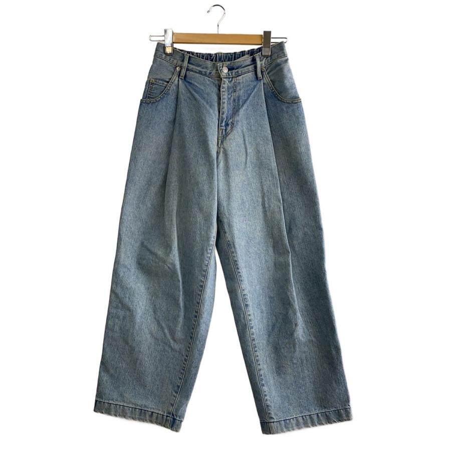 NEON SIGN◇Wide denim slacks Used/ヨゴレ有/裾スレ有/ボトム/44