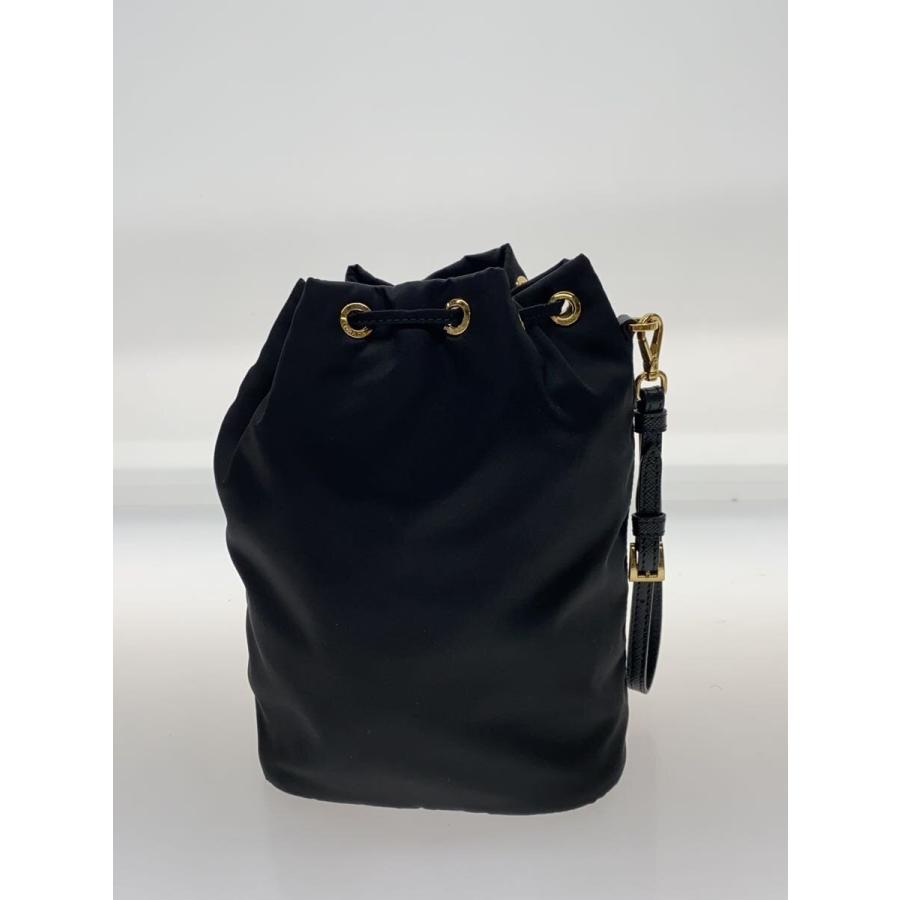 PRADA◇RE-NYLON/ドローストリングバッグ/巾着/バッグ/ナイロン/BLK
