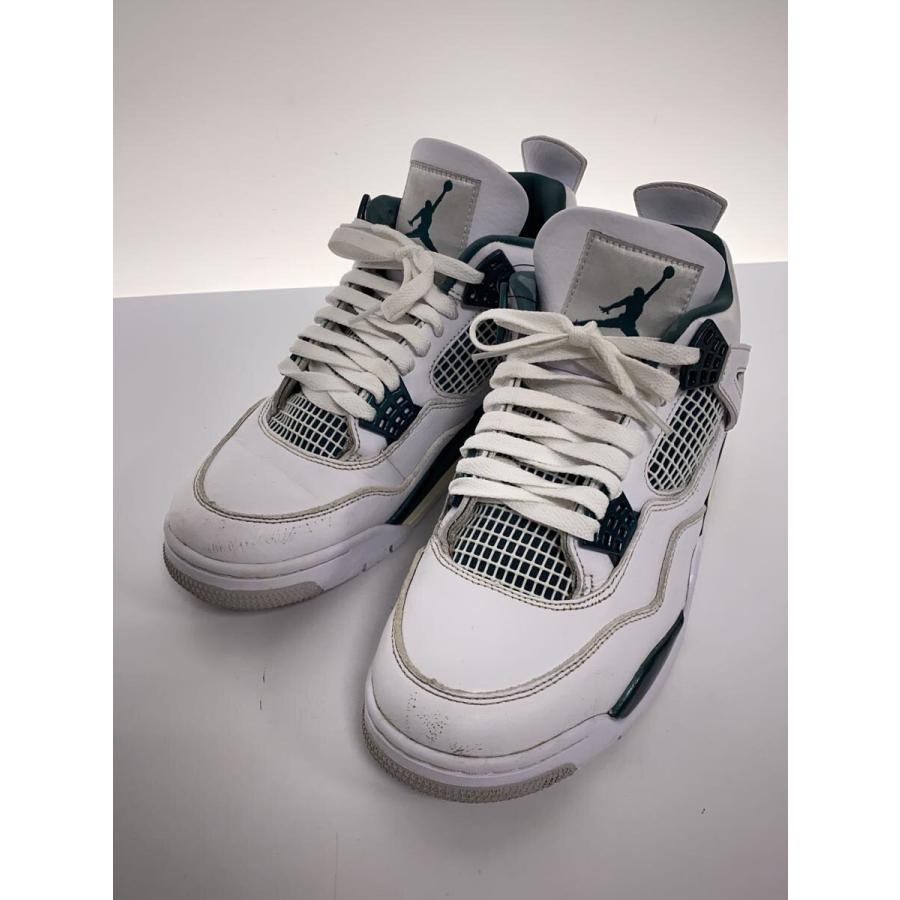 NIKE◇AIR JORDAN 4 RETRO_エア ジョーダン レトロ/25.5cm/WHT/レザー 