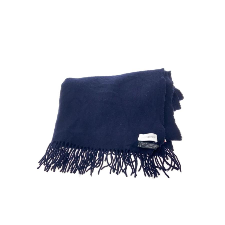 YVES SAINT LAURENT◇マフラー/ウール/NVY/メンズ : セカンド