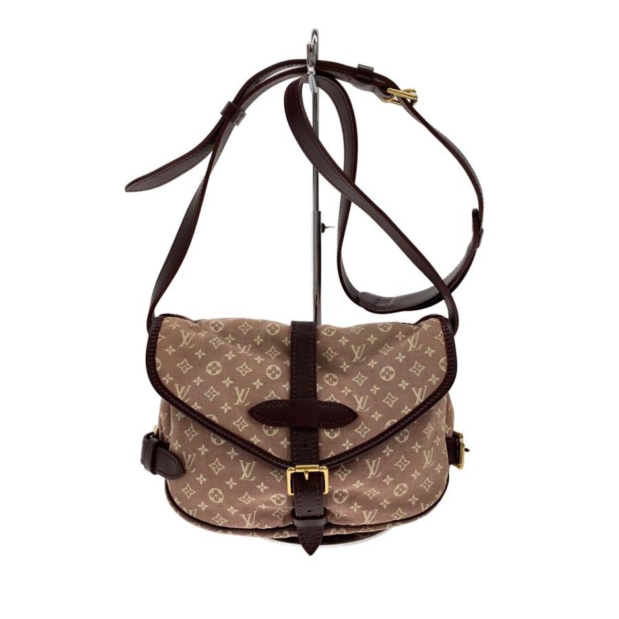 ルイヴィトン モノグラム イディール ソミュール PM LOUIS VUITTON◇ソミュールPM_モノグラム・イディール/キャンバス/RED