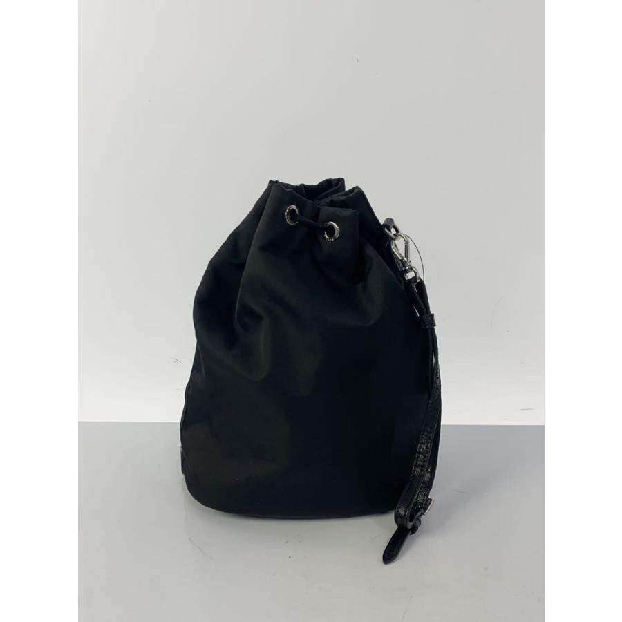 美品❣️PRADA ポーチ ナイロン素材 ブラック PRADA◇Re-Nylon/ポーチ/ナイロン/BLK/無地/持ち手劣化 : セカンド