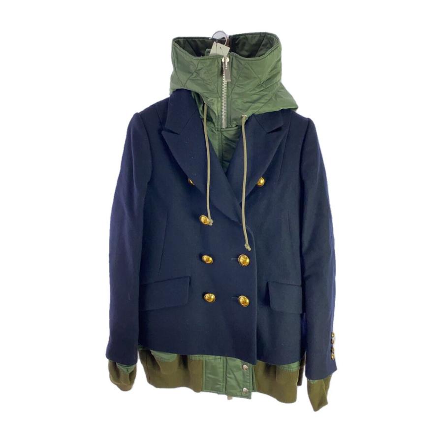 sacai◇17AW N-2B 再構築 ドッキングバックジップデザイン コート/3