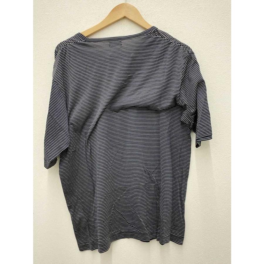 MAATEE&SONS◇25SS SILK S/S SLEEVE LOOSE TEE/1/ブラック/ボーダー