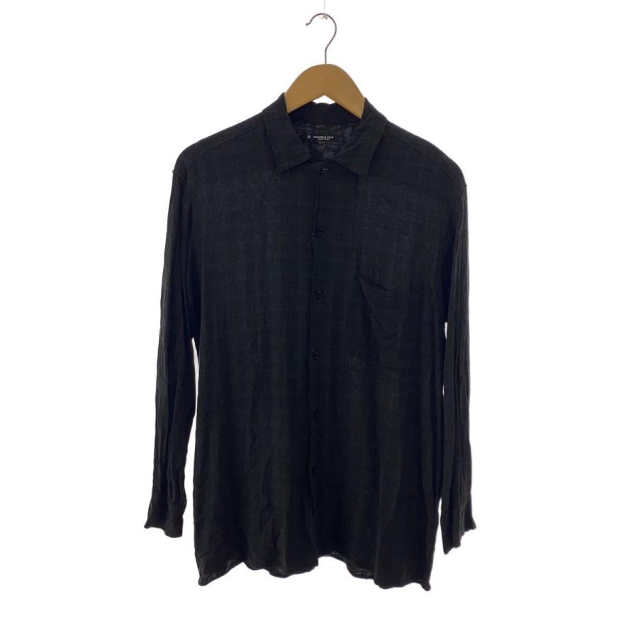 MAATEE&SONS◇強撚RAYON OPEN COLLAR SHIRTS 長袖シャツ/1/レーヨン