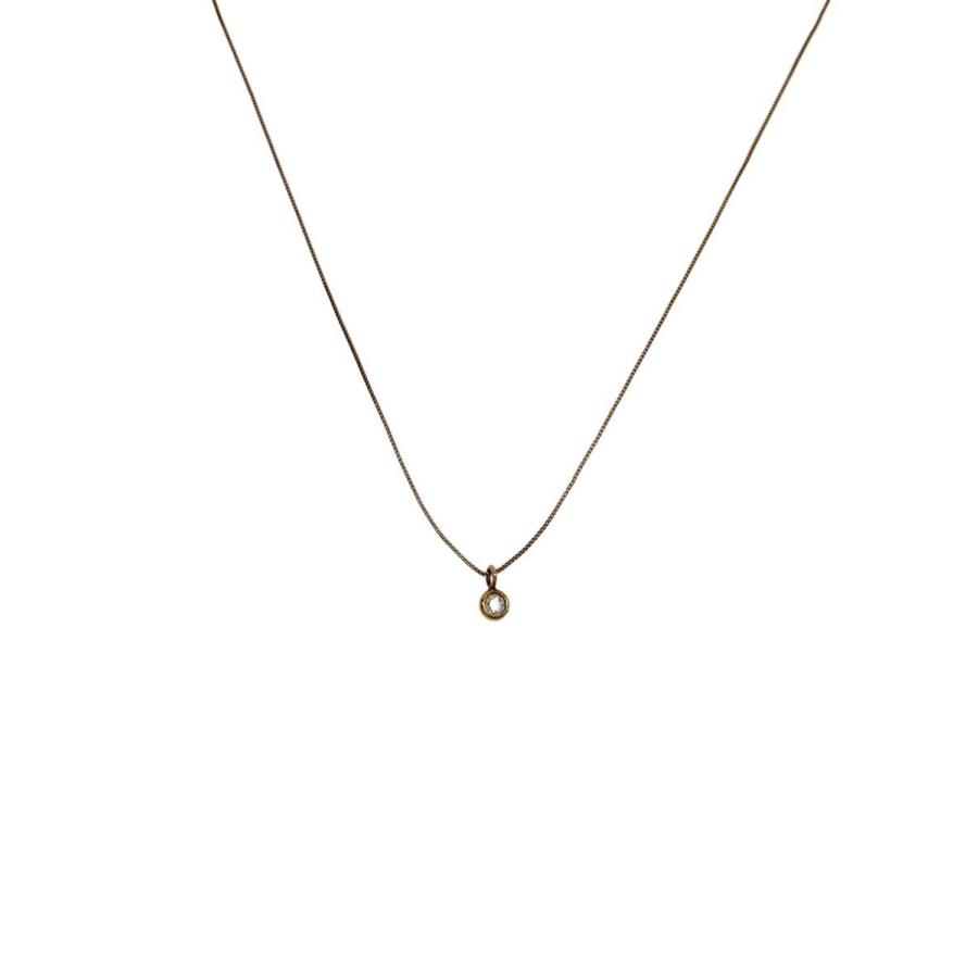 AHKAH◇ネックレス/K10/カラーストーン/GLD/トップ有/レディース 