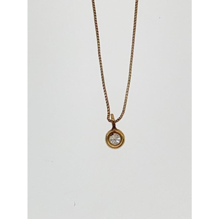 AHKAH◇ネックレス/K10/カラーストーン/GLD/トップ有/レディース 