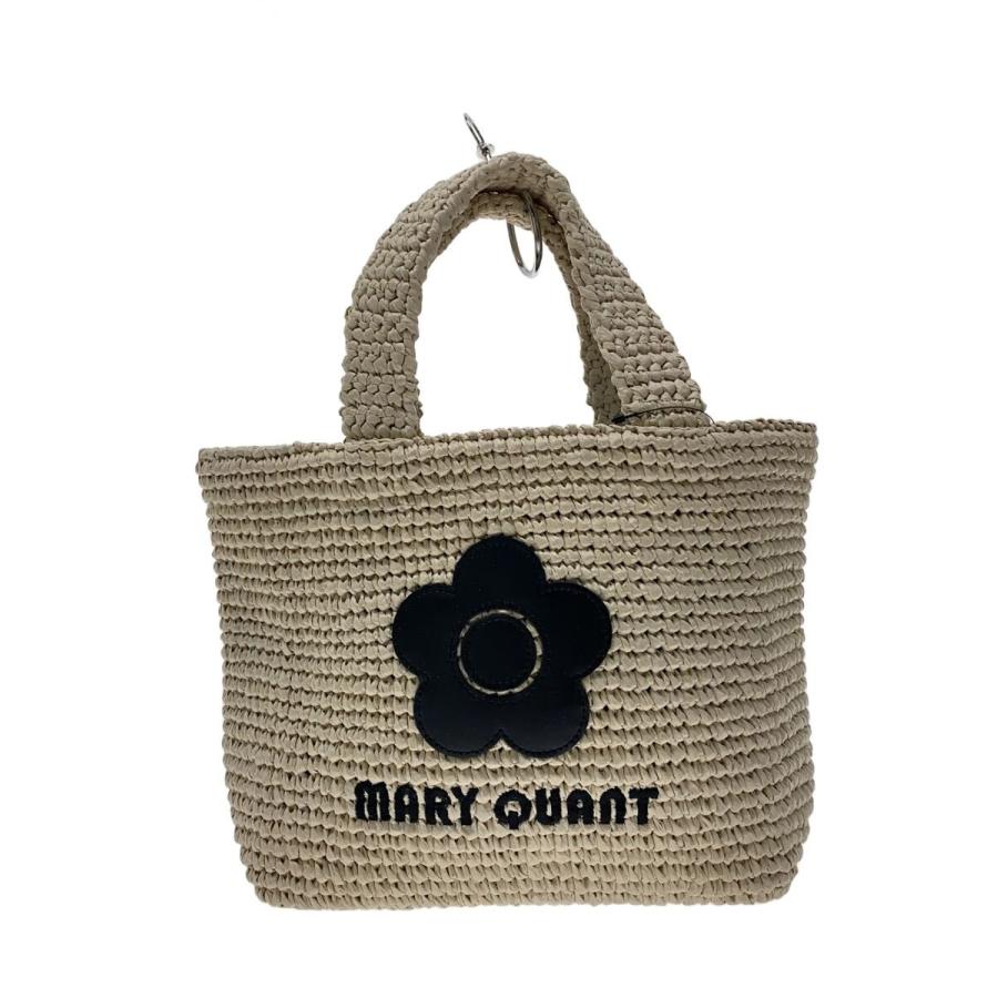 MARY QUANT◇クロッシェラフィアライクトート/--/BEG : セカンド
